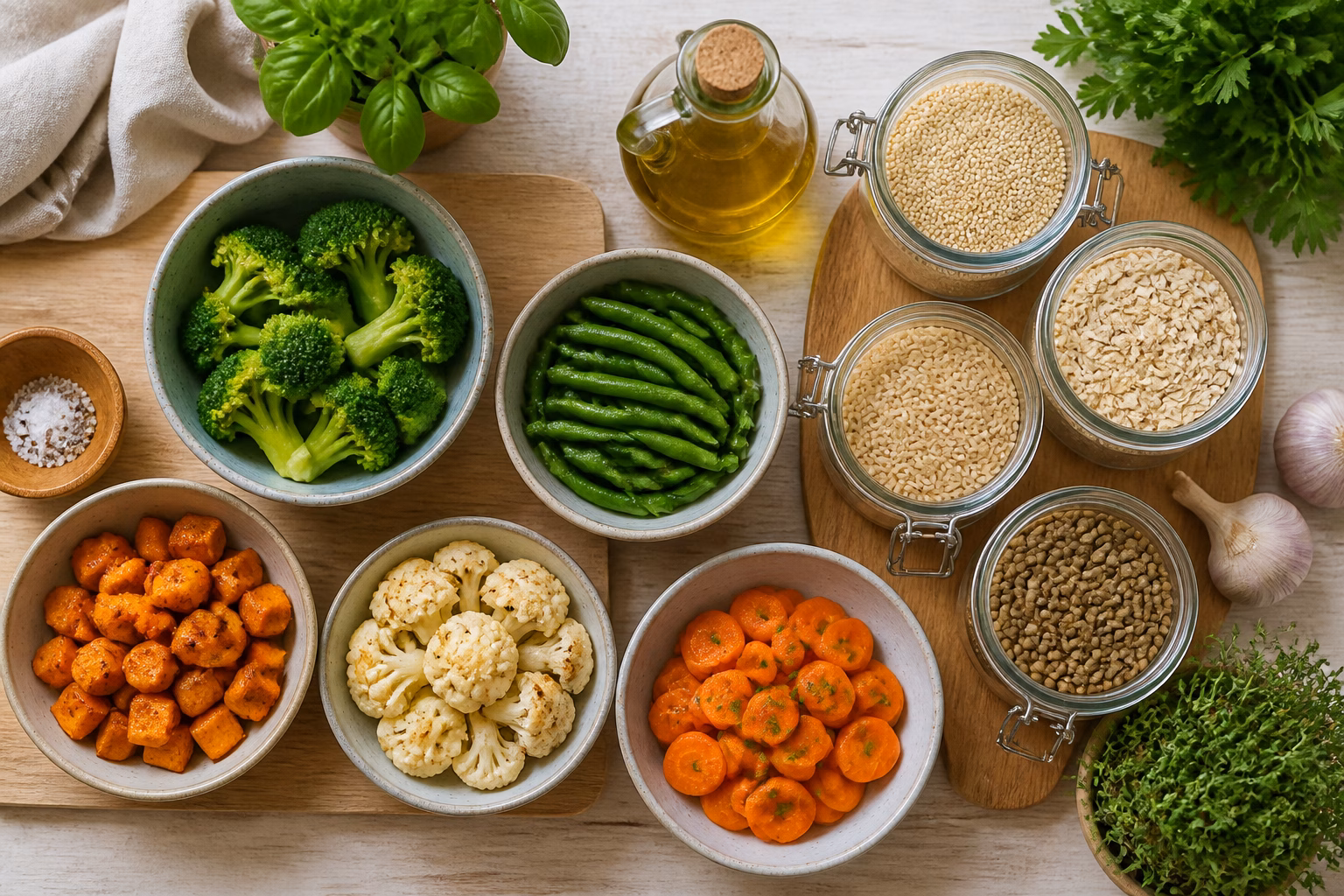 Продукти для дієти при застої жовчі на кухонному столі