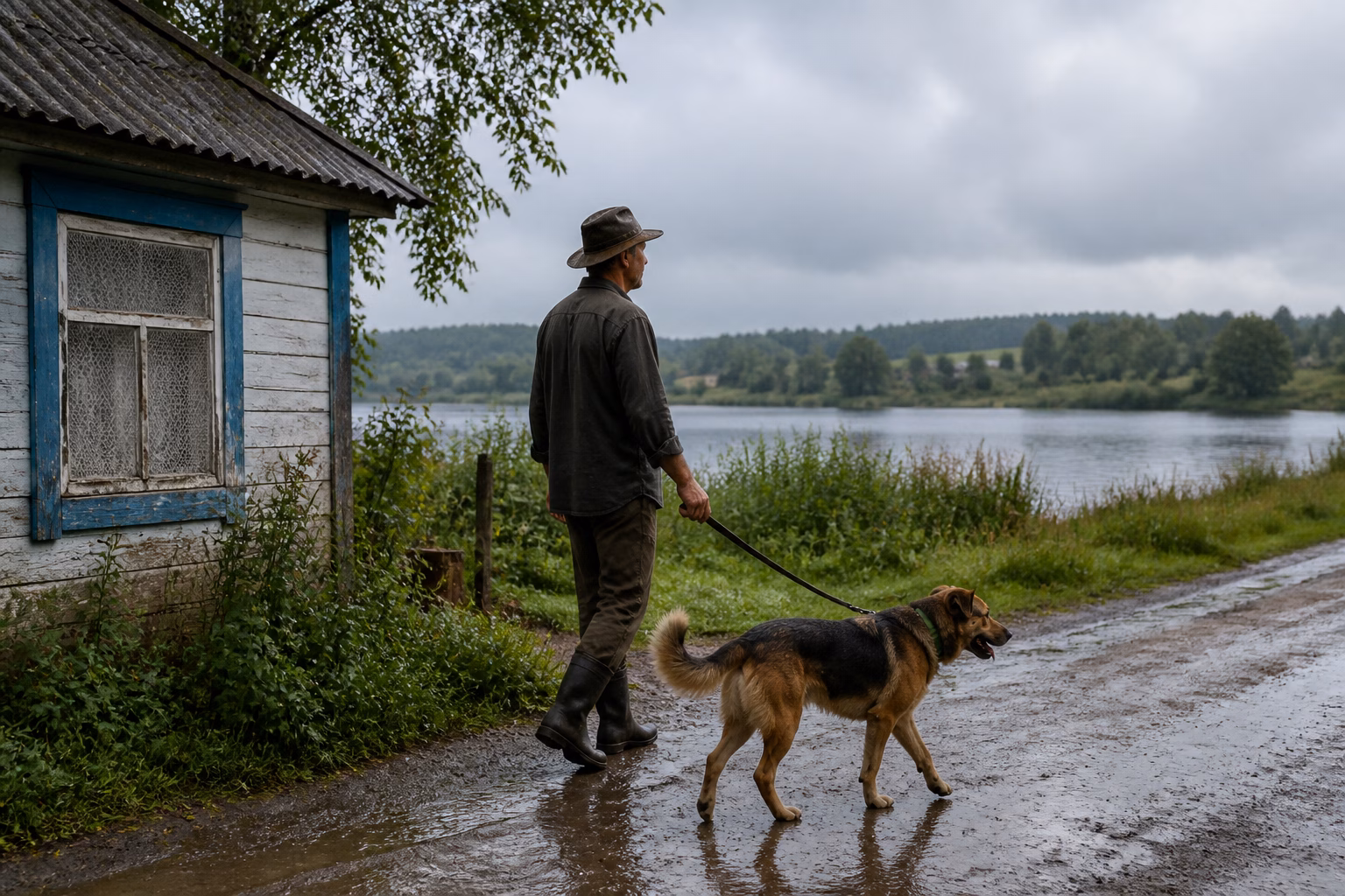 Прогулянка з собакою біля водойми, профілактика дирофіляріозу