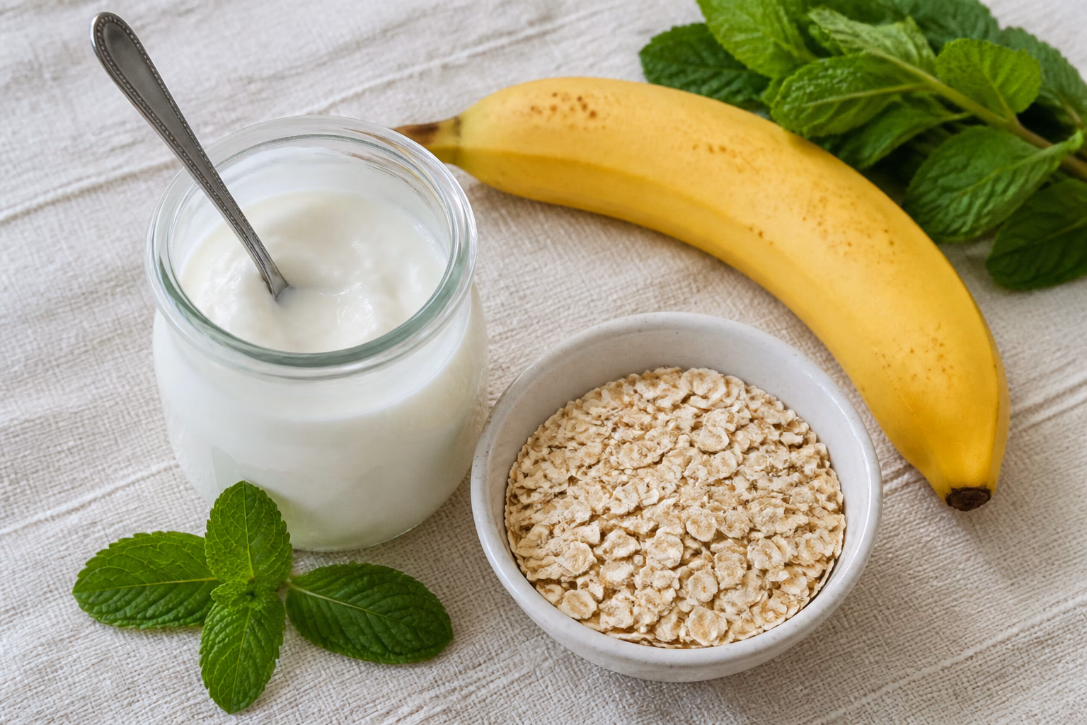 Йогурт, банан і вівсянка — продукти для відновлення мікрофлори