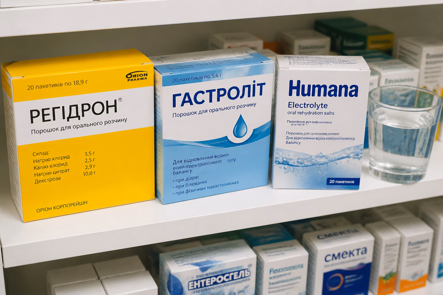 Аптечні препарати для регідратації