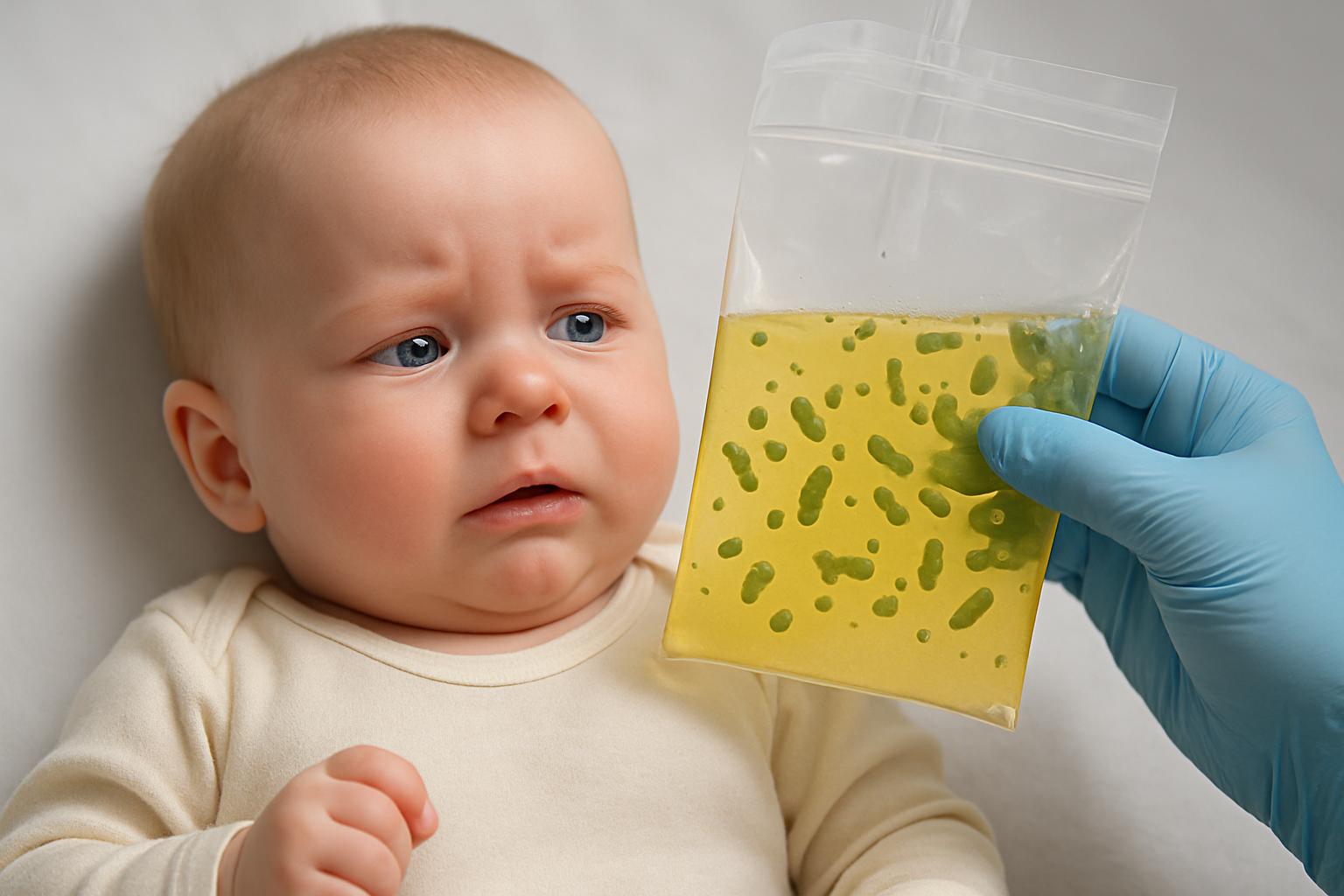 Коли в сечі немовляти з'являються бактерії: що це означає і як діяти